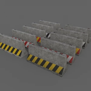 Median Road Barrier 800 x 600 x 1000